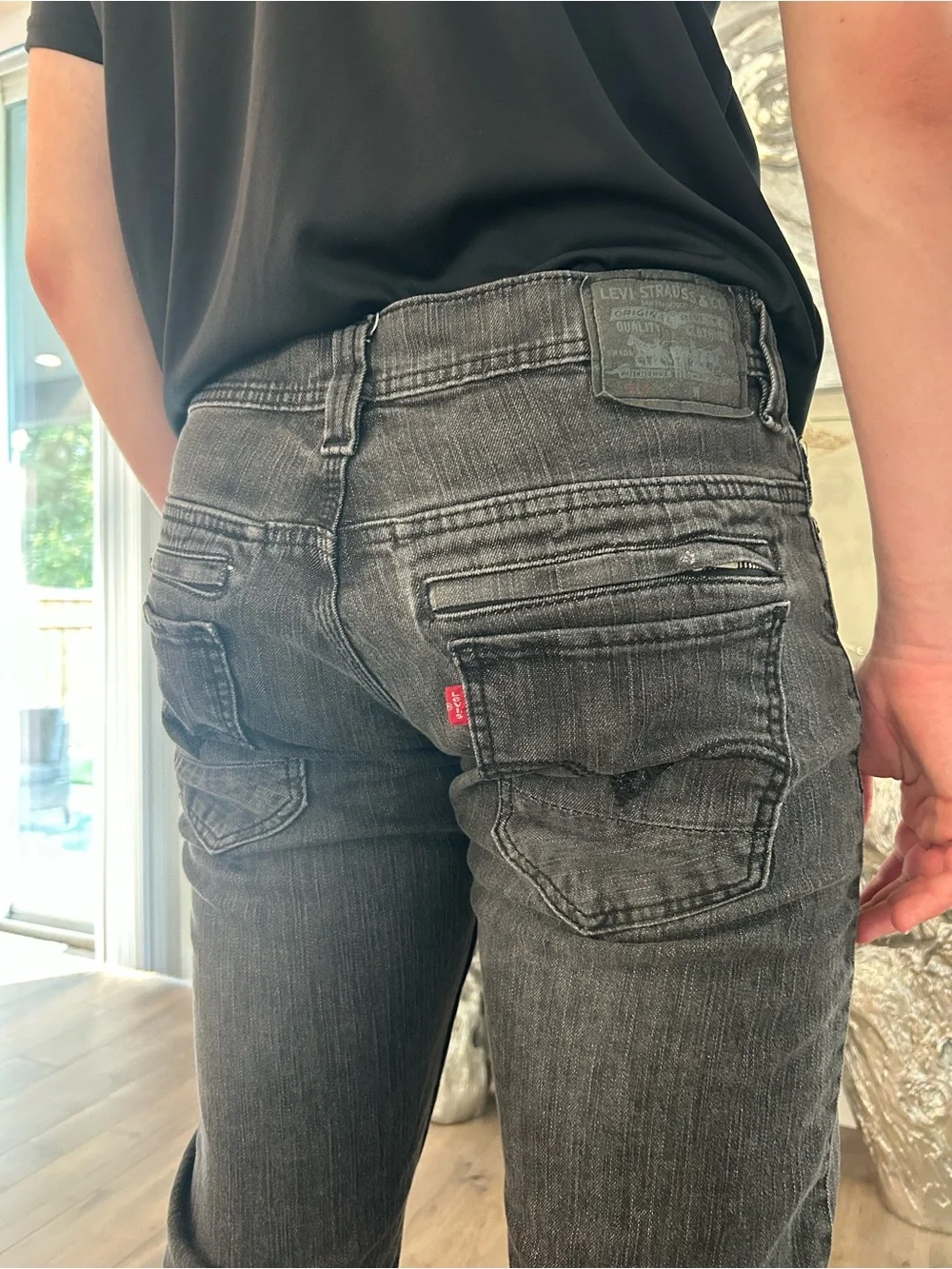 Levi's 511 Skinny Jeans in Charcoal Gray 34x34